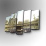 Wallity Cuadro Decorativo en Lienzo de 5 Piezas 5PUC-103 Multicolor
